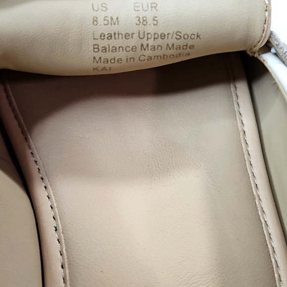 Sam Edelman Cream/Ivory Leather Espadrille Flats Size 8.5 NWT - Picture 3 of 10